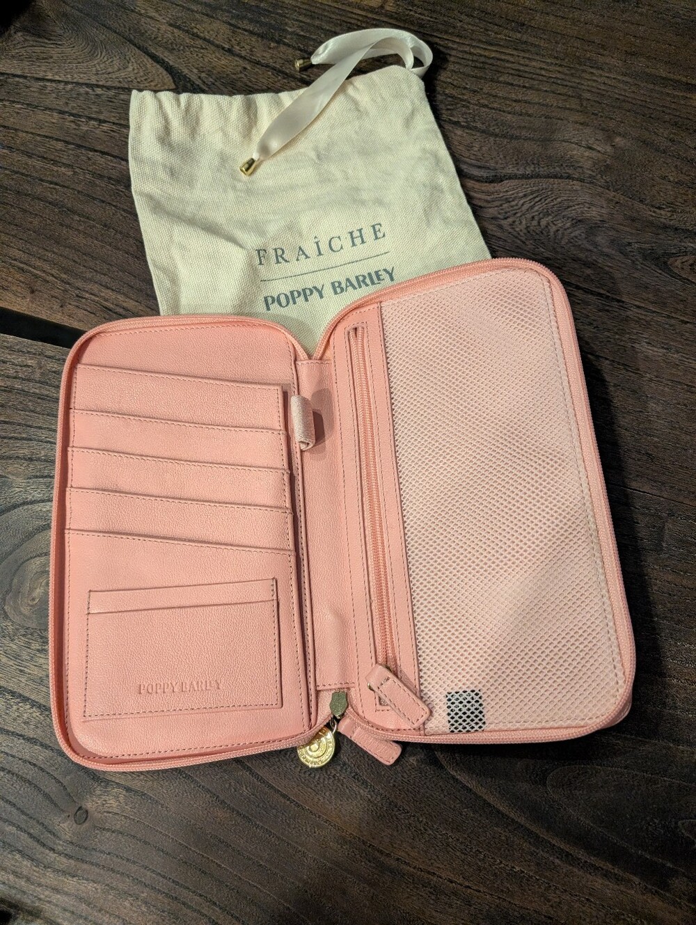 Poppy Barley Passport Wallet- Fraiche Collab